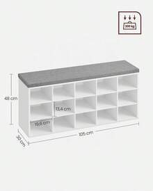 Scarpiere - Bianco nuvola + Grigio tortora - Visualizzare 8