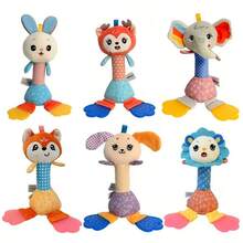 Sonajero para bebé, sonajero suave de mano con papel crujiente, juguete interactivo colorido para el vínculo entre padres e hijos, regalo para bebé - Multicolor - Ver 7