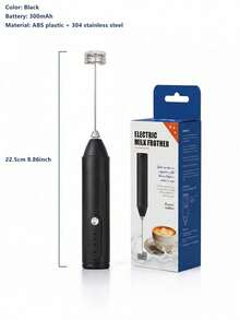 1 pieza Batidor de leche de mano para café, batidor eléctrico recargable con cabezal de acero inoxidable 304, 3 velocidades, mezclador de bebidas, batidor de café para leche, latte, cappuccino, chocolate caliente - Multicolor - Ver 8