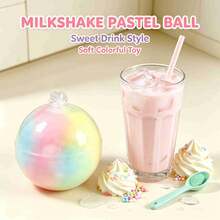 1PCS Handcrafted Clay Filled Wax Cracking Squishy Ball, Crispy Outer Shell Slow Rebound Squeeze Toy With Satisfying Cracking Sound, Ideal Planner Desk Accessory And Holiday Party Favor Small Gift - 1PCS - View 2