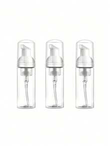 1pc 60ml/2oz Transparent PET Foam Dispenser Bottle, Suitable For Hand Soap, Shampoo, Facial Cleanser And Baby Cleanser, Refillable, With Foam Dispensing Pump For Face, Eyelash Wash And Skincare, Portable Foaming Machine, Travel Accessory - Multicolor - View 17