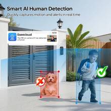 ZHXINSD 4MP Wireless Video Doorbell, Dual-Band WiFi 2.4G/5.8GHz Concurrent Transmission Doorbell Monitoring Camera, Two-Way Audio, Motion Detection Alert, Cloud Storage Recording, 4500mAh Ultra-Low Power Consumption Long Standby, Home Front Door Security First Choice - View 5