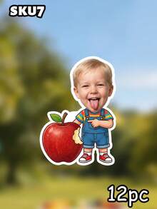 Custom Children's Tropical Fruit Face Banner, 1st Birthday Hanging Flag, Summer Yard Decoration Garland, Baby Shower Party Decor, Tutti Frutti Party Favors, Children's Milestone - Multicolor - View 18