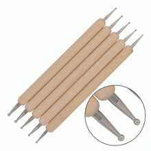 Set di 5 pezzi di strumenti per arte di unghie a puntini, strumenti a doppia estremità per puntini, pennelli per arte di unghie, set di strumenti per arte di unghie a punta, strumenti per puntini a punta sferica, adatti per pittura su rocce, modellazione in argilla, arte in rilievo, mandala, strumenti per design di arte di unghie, forniture per arte di unghie - Castano - Visualizzare 9