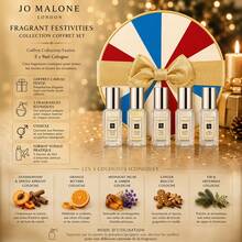 مجموعة هدايا Jo Malone London Fragrant Festivities، 5x9 مل كولونيا للجنسين، مجموعة عيد الميلاد الفاخرة، هدية سفر مثالية، عينات مصغرة - عطور متنوعة - مشاهدة 1
