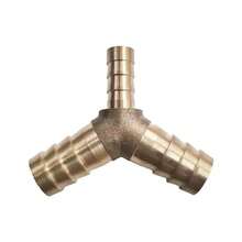 Distribuidor de agua de tres vías tipo Y de latón, conector de tubería de agua de 4-25 mm, adecuado para tuberías de agua, petróleo y gas, accesorios para bombas. - Negro - Ver 1