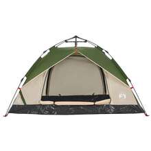 2 Personas Verde Poliéster Tienda Cúpula 210x150x130cm Tienda de Acampar Cabina para Dormir Tela Resistente al Agua Ventilación Senderismo Picnic Mochilero Vacaciones Festival Noche Camping Naturaleza - A - Ver 6