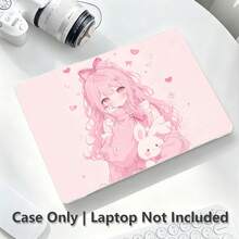 小女孩 UV 印花圖案筆電保護殼，透明硬殼保護套，適用於 MacBook Air 和 Pro/ Matebook D14/D16，耐用塑料 - 查看 7