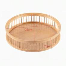 Nordic Teardrop Slatted Decor Tray, Multipurpose Tabletop Display Organizer Tray, Desktop Cosmetic & Fragrance Storage Tray, Home Decor Ornament Arrangement Tray, Not For Direct Food Contact - Champagne - View 8