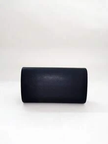LJDCRFT Tas Malam Model Amplop yang Elegan dan Minimalis dengan Dekorasi Trim Logam, Aksesori Bergaya untuk Pernikahan, Prom, dan Pesta. - Hitam - View 9