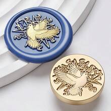 1件 七月新品 信封系列蠟封印章頭 多款創意信封圖案 可用於信封封口、書籤、剪貼簿、文具、禮物裝飾的蠟封工具 - 信封系列 - 查看 14