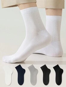 ZUJO 5 Pairs Women's Short Socks, Breathable Anti-Slip Comfortable, Suitable For Home Travel All Year Round, Random Colors - Multicolor - View 7