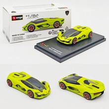 Burago 1:64  Terzo Millennio / Countach Alloy Die-Cast Car Model 2-Piece Set, Collectible Miniature Display Ornament - Multicolor - View 2