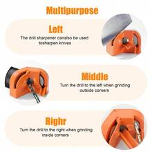 Electric Drill Bit Sharpener Multifunction Scissor/Knife Drill Sharpening Tool - Orange - View 3