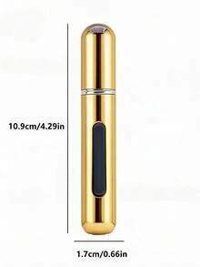 4pcs 8ML Blank Perfume Spray Bottles, Refillable Perfume Spray Bottles, Mini Spray Bottles, Compact Pocket Perfume Bottles, Scent Pump Shell, Portable Vacuum Perfume Containers, Suitable For Travel, Living Room, Bedroom, Bathroom Decor, Travel Supplies, Wedding, Party, Birthday, Gifts For Men, Mothers, Fathers, Friends, Happy New Year, Accessories, Fun Gifts - Yellow - View 4