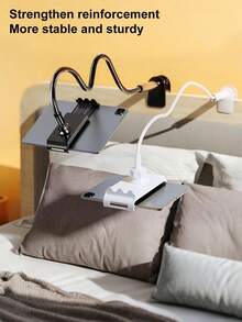 360° Rotating Tablet & Phone Stand, Spiral Base Slouchy Bracket, Bedside Holder, Bed Slouchy Stand, 120cm - Multicolor - View 2