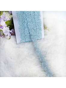 1碼玫瑰花蕾絲混色刺繡水溶性蕾絲飾邊，適用於衣物與旗袍裝飾 - 彩色 - 查看 44