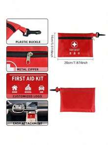 130 Peças Kit de Emergência, Inclui Ferramentas, Suprimentos de Emergência, 26 Categorias, Conjunto de 130 Peças, Itens de Suprimentos de Emergência, Portátil Montado no Carro, Adequado para Esportes ao Ar Livre, Esportes Atléticos, Camping, Família em Casa - kit de emergência - Visão 7