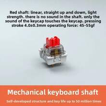 Keyboard Switch 90Pcs Keyboard Clicker Key 3 Pin Tactile Switch For MX Outemu RGB Redragon Replacement Free For Two Keycap Puller And One Cleaning Brush - View 9