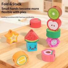 Classification Cognitive Box Children's Geometry Matching Educational Tool Desktop Puzzle Toy 5-In-1 Hand-Eye Coordination Multi-Function Intelligent Cognitive Box Early Childhood Intellectual Development Gift - Multicolor - View 7