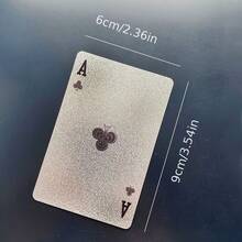 2pcs/Set Gold/Silver Playing Cards - Thickened Hard Structure - Suitable For All Ages, Double-Sided Non-Slip Texture Design, Applicable For Various Occasions - New Year, Beer Festival, April Fool's Day Playing Cards - Multicolor - View 11