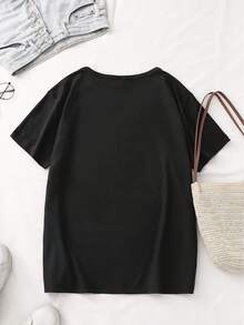 Women T-Shirts - 黑色 - 查看 2