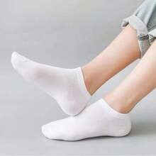10/20/30/40 Pairs Solid Color Neutral Socks, Soft Lightweight Low-Cut Short Socks, Unisex - Multicolor - View 7
