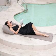 Modern Beach Mat With Inflatable Pillow, Ensures Sand-Free Body All Day, Washable And Sun-Resistant Lounge Chair Pad, Suitable For All Travelers, Foldable Sand-Proof Beach Blanket, Applicable To Sandy Areas, Grass, Pool Decks, Lakes, Cruise Ships, Essential Outdoor Inflatable Mattress - Multicolor - View 13