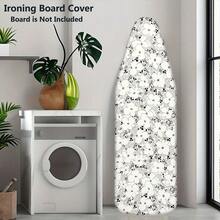 1pc Ironing Board Cover (Upgraded Version) Thickened With Padding, White Floral Print, Upgraded Elastic Edge Easy Installation, Durable And Washable, Upgraded Larger And Thicker Size Fits Most Standard Ironing Boards, Fashionable Laundry Room Home Decor Accessory, Only Includes Ironing Board Cover - Chamomile - View 11