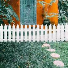 10/20pcs Connectable Pointed Stake Small Fence - Durable And Easy To Maintain, Suitable For Flower Beds, Vegetable Gardens, Lawns, Flower Boxes, Christmas Tree Decoration | Snap-Together Design For Indoor/Outdoor Home Use, Effectively Prevents Soil Erosion From Rain And Blocks Pets/Small Animals From Trampling Vegetables - A - View 11