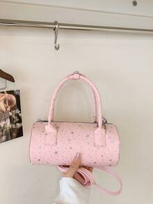 New Fashion Versatile Shoulder Bag Underarm Bowling Bag For Women - Pink - View 1