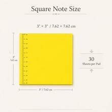 6/12pcs School Theme Sticky Notes Set, 6 Fun Shapes, 3pcs Each, Square Ruler Sticky Notes, Apple Shaped Sticky Notes, Essay Stationery Style Sticky Notes, Suitable For Note-Taking, Reminders, Planning, Office, Study And Back To School Supplies - Irregular Shape - View 2