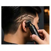 Black Hair Clipper With Dragon Engraving - Japan A Type Plug(100V) - View 4