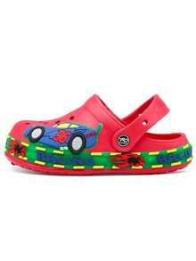 GETAC Sandalias chanclas luz LED de verano niño comodos para deporte y playa diseño coche - Rojo - Ver 4