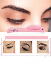 Eyebrow Shaver, 3pcs Stainless Steel Folding Razor With Portable Folding Handle And Safety Guard, Beauty Tool - Multicolor - View 4