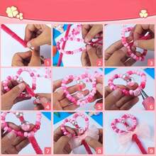 100/600/1000 件多色迷你马形 6x9 毫米塑料工艺珠，纯色，DIY 珠宝制作，手链，项链，钥匙扣，装饰工艺配件 - 彩色 - 查看 6
