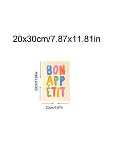 1pc Kisses For The Dishes,Croissant, Egg Dining Decor,Bon Appetit Art,Lemons Art, Quotes Art,Ideal Gift,Suitable For Bedroom,Living Room,Kitchen,Wall Arts,Wall Decor,Home Decor,Room Decor,Canvas Wall Art,Posters, Wall Art With Frame,Optional Frame ﻿ - 1PCS - View 28