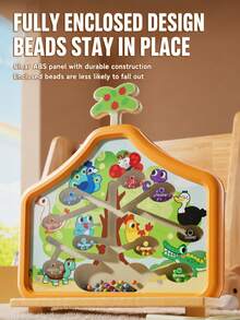 1pc Magnetic Maze Board Toy, Montessori Preschool Learning Bead Puzzle, Fine Motor Skills And Hand-Eye Coordination Activity Toy, Travel Toy Gift For Boys And Girls - Brush Drawing Board - View 11