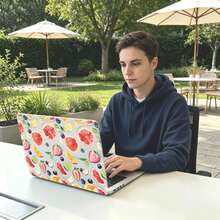 2 قطعة غطاء حماية شفاف من الكريستال مقاوم للصدمات متوافق مع Macbook/Matebook، مادة PC صلبة شفافة بالكامل مع فتحات تهوية، يناسب هيكل الكمبيوتر المحمول، متوافق مع 13 Neo/13.3 Air/13.3 Pro/13.6Air/14.2 Pro/15Air/16.2Pro/D16/14 Ultra - مشاهدة 8