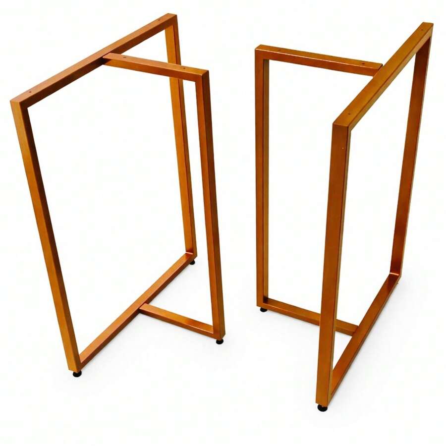 BASES de MESA Estilo INDUSTRIAL Modelo T 75x60cm Kit c/2un - COBRE