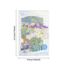 1盒花卉明信片「The Ending Is Like The Beginning」系列，給同學的旅行留言卡，學生DIY裝飾留言明信片 - A - 查看 5