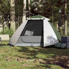 2 Person Green Polyester Dome Tent 220x133x113cm Camping Tent Sleeping Cabin Water Resistant Fabric Ventilation Window Night Picnic Festival Travel Nature Beach Holiday Forest Weekend Trip Outdoor Backpacking - C - View 2