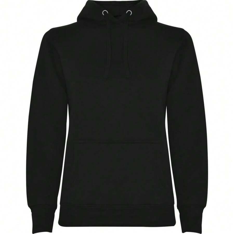 Roly Womens/Ladies Urban Hooded Polycotton Sweatshirt - Black - View 1