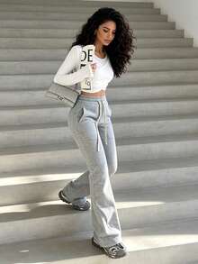 Women Sweatpants - Grey - View 5