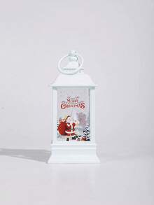 2pcs Best-Selling Christmas Square Lantern LED Flameless Home Decor Christmas Tree Santa Claus Holiday Lantern Decoration Lights Flameless Warm Light Desktop Christmas Print Pattern Ornament Small Light Suitable For Holiday Atmosphere - Christmas Lanterns - View 7