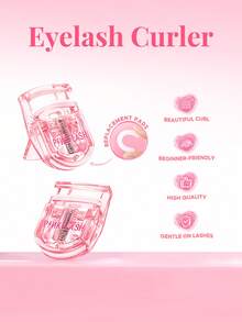 PINKFLASH Portable Eyelash Curler, Creates Quick And Natural Curled Lashes With Long-Lasting Lifting And Lengthening Effect. Suitable For Daily Makeup, Party Looks And Y2K Styling, A Wonderful Gift For Valentine's Day And New Year. T17 - Watermelon Pink - View 5