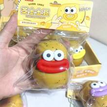 1 peça/Brinquedo Apertável Criativo de Queijo e Batata, Brinquedo Fofo de Alívio de Estresse de Batata, Pequeno Presente de Aniversário para Estudantes, Atacado - Multicolorido - Visão 6