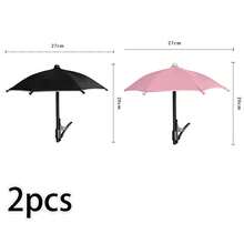 柔性手机遮阳罩，夹式手机遮阳罩，适合户外活动，可阻挡阳光和雨水，防止拍照时出现眩光和反光，无需电源即可轻松使用，吸盘式支架兼容和安卓手机，是生日、送给家人、朋友的绝佳礼物，也是夏季户外海滩旅行的理想手机支架和手机配件。 - 彩色 - 查看 23