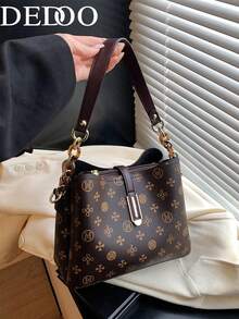 Classic Fashionable Luxury European And American Large Capacity Handbag & Shoulder Bag For Middle-Aged, Autumn/Winter - Multicolor - View 2