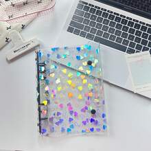 A5 Size Colorful Heart Pattern Portable Binder, Notebook Set, Large Capacity Sticker Book, Sticker Organizer, Pocket Book, Transaction Card Holder, Planner, Stamp Book, Sticker Book Refill, Photo Organizer, Stickers, Storage, Card Holder, Wallet, Card Storage, Candy Drop Stickers, Photo Album, Sticker Book Binder, Fan Event, Stationery. - A5 Heart-shaped Double Snap - View 19